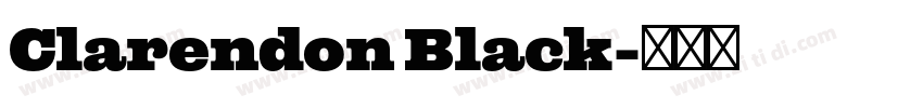 Clarendon Black字体转换